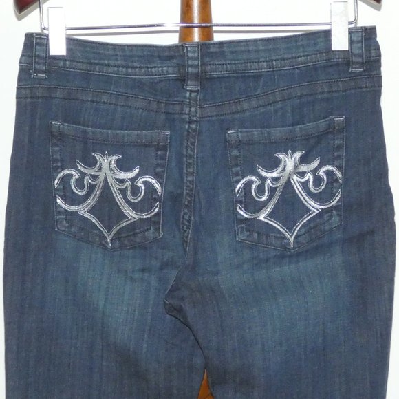 Lee Slender Secret Bootcut Denim Jeans Lower on Waist - Picture 6 of 8